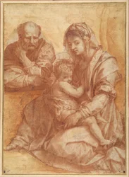 La Sainte Famille au repos (d