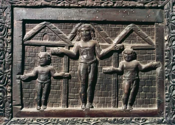 La crucifixion du Christ, carreau de l