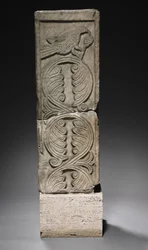Poteau de transenne, lombard, 700-800