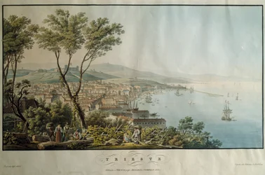 Trieste, gravure, Italie
