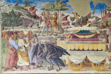 Triomphe de Mercure, Salle des Mois, Mur Nord : "Juin", c.1468-70