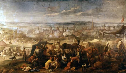 Campement turc près de Vienne pendant le siège de 1683. Vienne, Musée de l