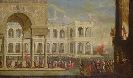 Vue du Palais et de la Reine Jeanne I de Naples
