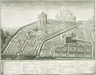 Vue du jardin romain