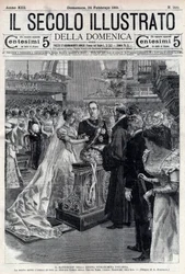 Mariage de la reine Wilhelmine des Pays-Bas (1880-1962) et du duc Henri de Mecklembourg Schwerin (1876-1934) - couverture de 