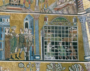 Joseph jeté en prison (mosaïque)