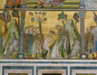 Saint Jean baptisant dans le Jourdain (mosaïque)