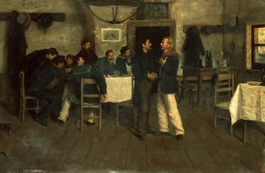 Rencontre entre Giuseppe Garibaldi et Giovanni Battista Cuneo à Taganrog, sur la mer Noire
