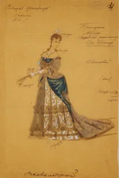Costume pour le ballet La Belle au bois dormant de P. Tchaïkovski, 1887