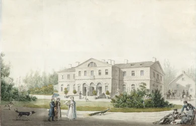 La maison de campagne Priyutino, 1830
