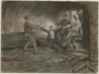 Homme détenu et exécuté de la série d