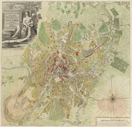 Carte de Moscou, 1739