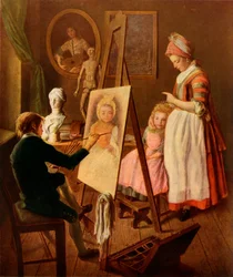 Le jeune peintre, années 1760, 1965