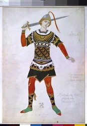 Costume pour un guerrier du ballet 