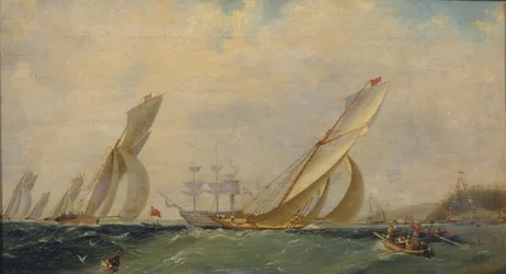 Frégate sur une mer, 1838