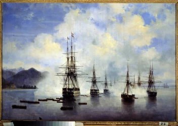 Le débarquement du général Nikolai Nikolaievitch Raievski à Subashi en juillet 1839