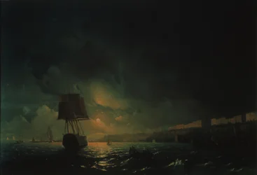 Vue sur Odessa par une nuit de clair de lune, 1896
