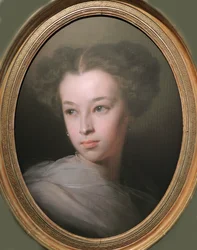 Portrait de Natalia Alexandrovna Pouchkina, comtesse de Merenberg, 1836-1913, fille du poète, 1849