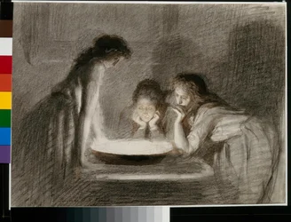 Divination la veille de Noël - Ivan Nikolaïevitch Kramskoï (Kramskoy) (1837-1887)