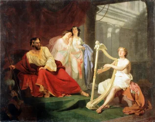 David et le roi Saul. Épisode de l