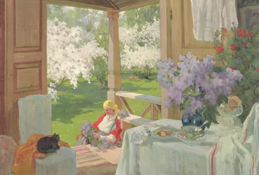 À la maison de campagne