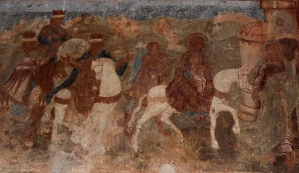 Fresque dans la Cathédrale de Notre-Dame du Signe, Novgorod, début XVIIIe siècle
