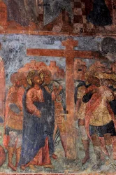 Fresque dans la cathédrale de Notre-Dame du Signe, Novgorod, début du 18e siècle