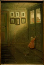 La fille à la porte