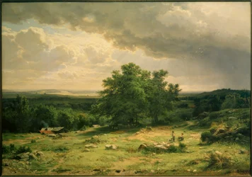 I.I. Schischkin, Vue des environs de Düsseldorf
