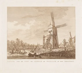 Vue du Pont à Leerdam et Heukelum en arrière-plan