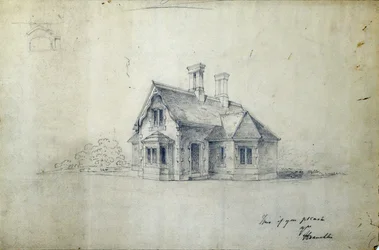 Maison de la gare, vers 1850