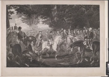 Frederik d. Store rentre après une revue à Potsdam