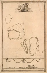 Titre-vignette et prospectus pour la carte de Christiansø