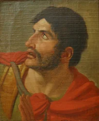 Guerrier antique. Étude de tête