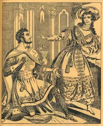 Ivanhoe : Sir Brian de Bois Guilbert et Rebecca