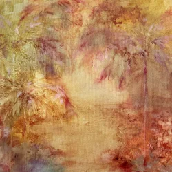 Palmiers tropicaux baignés de soleil
