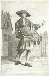 Couteaux, peignes ou encriers, Cris de Londres, vers 1750