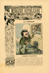 Ménagerie Républicaine Galerie humoristique des principaux personnages de la Troisième République, numéro 29, Satirique en Couleurs