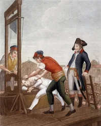Maximilien Marie Isidore de Robespierre à la guillotine