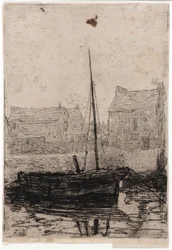 Bateau amarré - île de Man