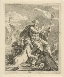 Paysage marin avec Thétis et Neptune Scènes de la vie d