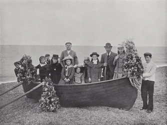 Jour de la guirlande à Abbotsbury, le festival de Neptune
