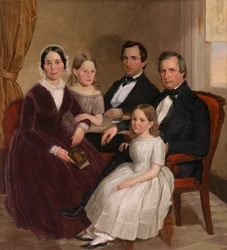William Jervis Hough et sa famille
