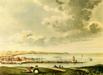 Vue de la baie et de la jetée de Douglas, île de Man, XIXe siècle, 1946