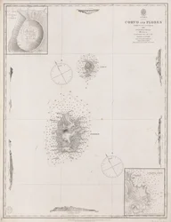 Açores Corvo et Flores. Arpenté par le Capt. A.T.E Vidal R.N 1844.