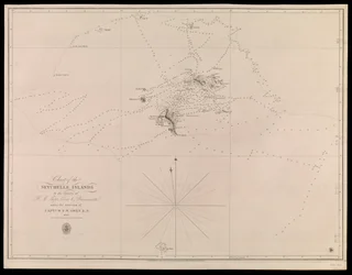 Carte des îles Seychelles par les officiers des navires H.M. Leven et Barracouta sous la direction du Capt. W.F.W. Owen R.N. 1825