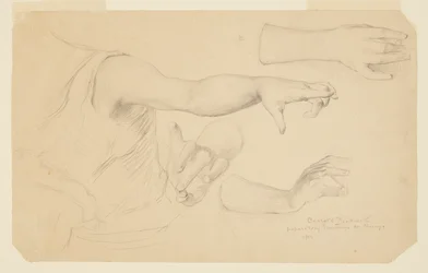Études de mains pour le dôme du bâtiment des manufactures et des arts libéraux, Exposition universelle de Chicago, IL
