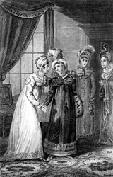 Le dernier entretien entre Sa Majesté et la princesse Charlotte, 1820