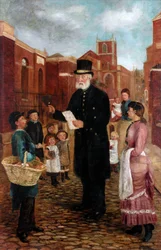 Tommy Sanderson, crieur public, 1884