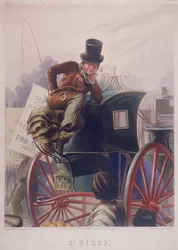 Conducteur de cab hansom, Londres